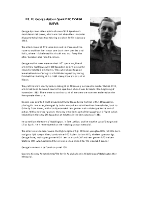 A preview of a PDF biography for Spark, George Aytoun